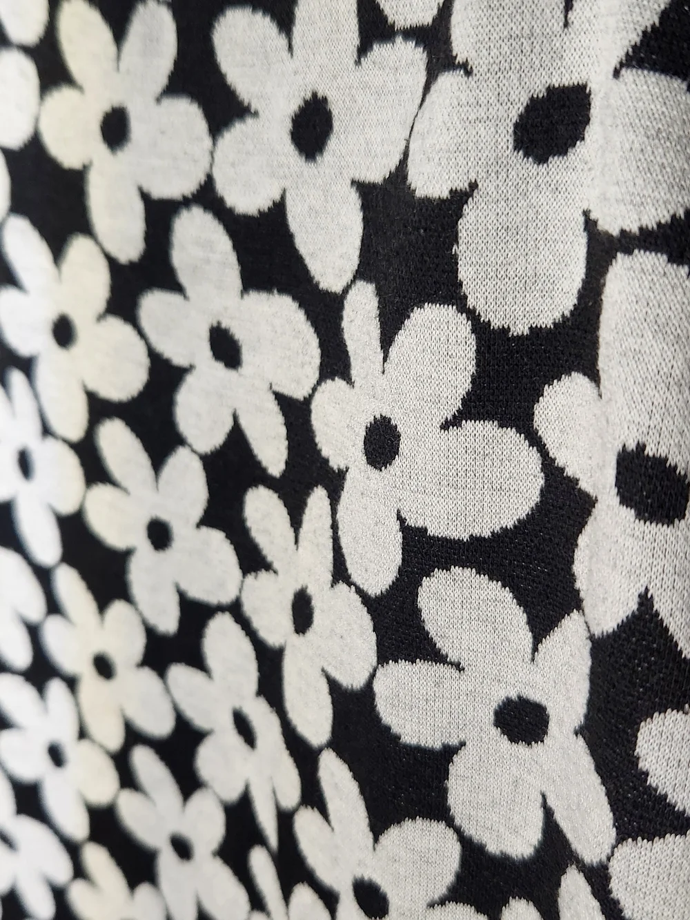 Old Navy Knit Dress/Jumper Black & White Daisy - Girls XL 14-16